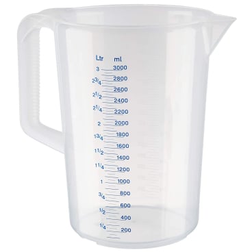 APS Messbecher, 3,0 Liter, transparent (EAN: 4004133300491)