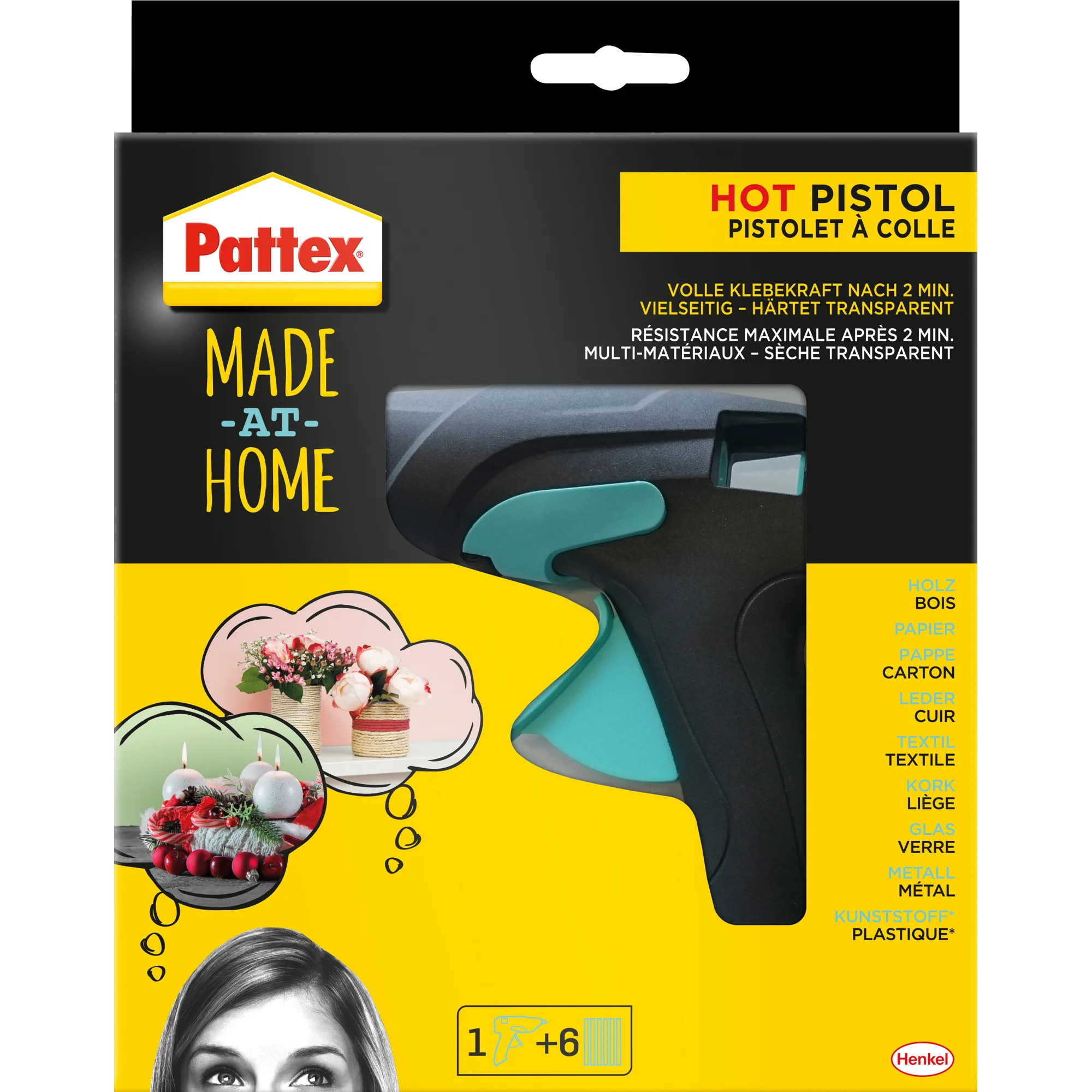 Pattex Heißklebepistole HOT PISTOL "Made at Home" (EAN: 4015000435666)