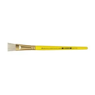 LEFRANC BOURGEOIS Borstenpinsel, flach, Gr. 14, gelber Holzstiel (EAN: 3013641751658)