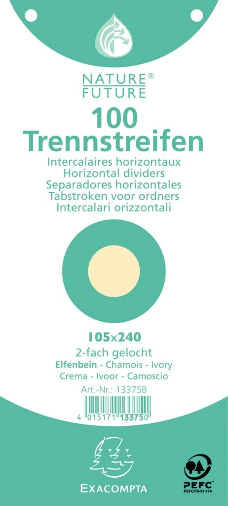 EXACOMPTA Trennstreifen Premium, 105 x 240 mm, chamois (EAN: 4015171133750)