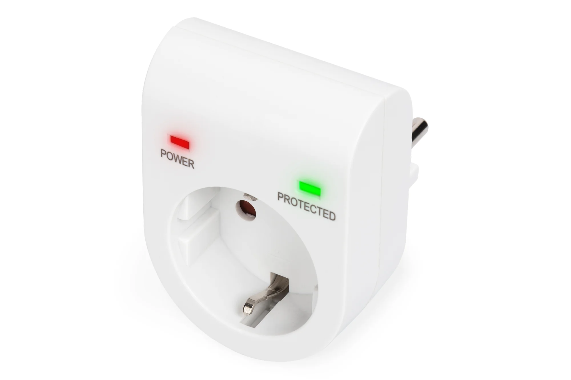 DIGITUS Überspannungsschutz-Aadapter, 16 A, 3.500 W, weiß (EAN: 4016032385660)