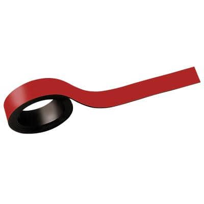 MAUL Magnetstreifen, (B)20 mm x (L)1.000 mm, rot (EAN: 4002390024600)