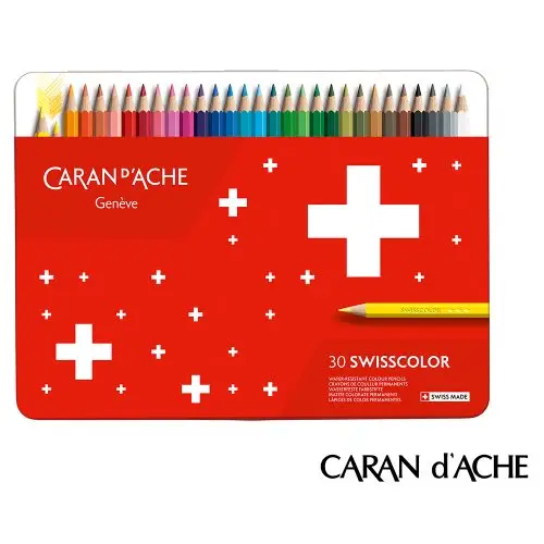 CARAN D'ACHE Buntstifte SWISSCOLOR, 30er Metalletui (EAN: 7630002342582)