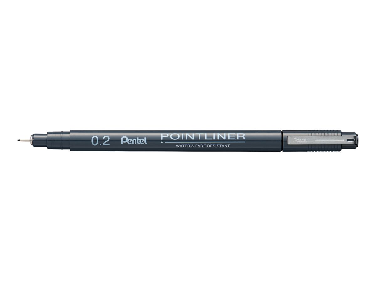 PentelArts Permanent Fineliner Pointliner, schwarz, 0,2 mm (EAN: 0884851060143)