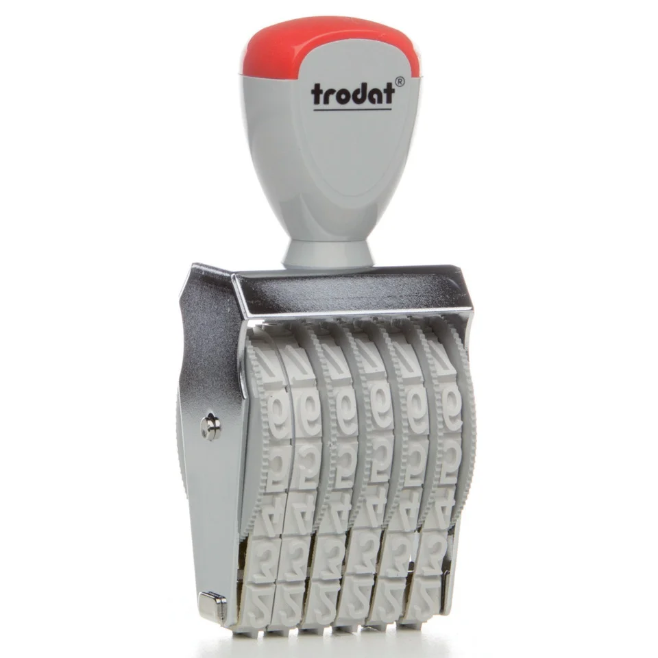 trodat Ziffernstempel, 6-stellig, Abdruckmaße: 9 x 41 mm (EAN: 0092399549666)