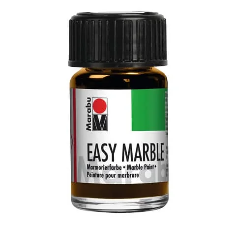 Marabu Marmorierfarbe "Easy Marble", gold, 15 ml, im Glas (EAN: 4007751089069)