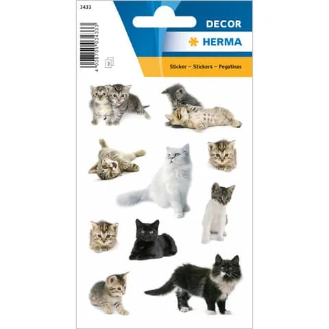 HERMA Sticker DECOR "Katzenfotos" (EAN: 4008705034333)