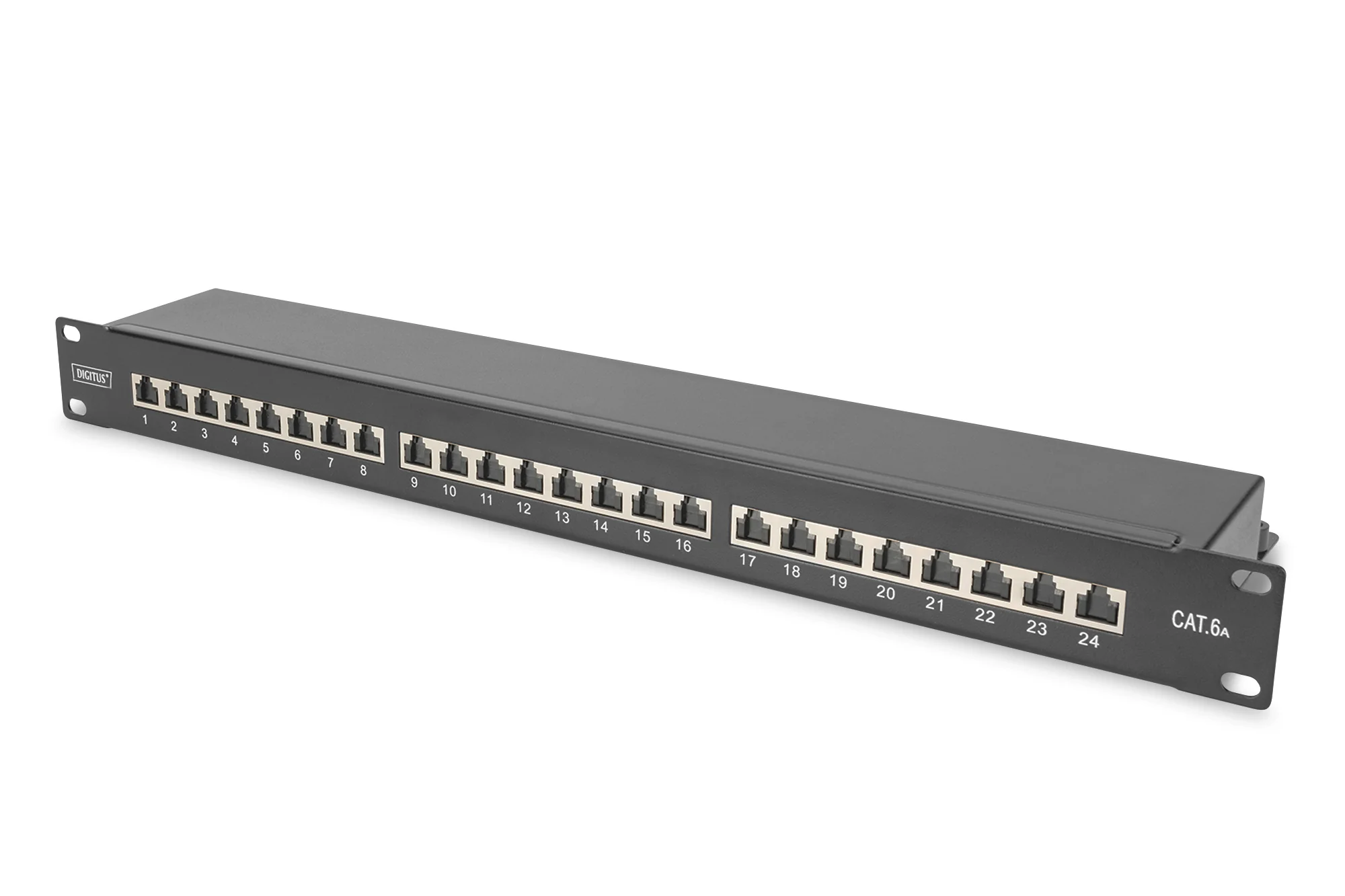 DIGITUS 19" Patch Panel, Kat. 6A, Klasse EA, 24-Port (EAN: 4016032440260)