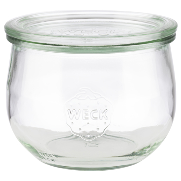 APS Weck-Glas mit Deckel, Tulpen-Form, 580 ml, 6er Set (EAN: 4004133823549)