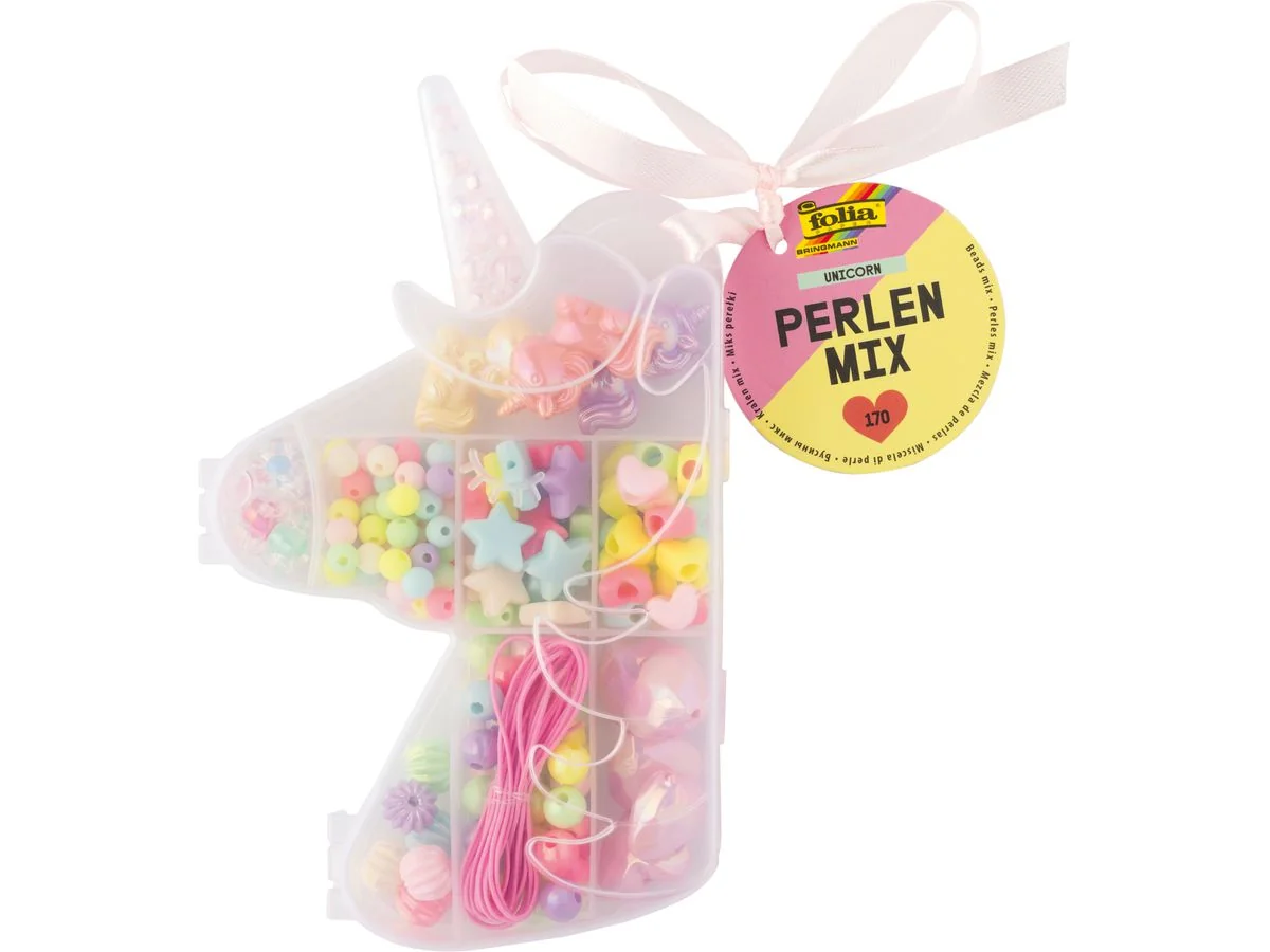 folia Perlen-Mix UNICORN, 170 Teile (EAN: 4001868133288)