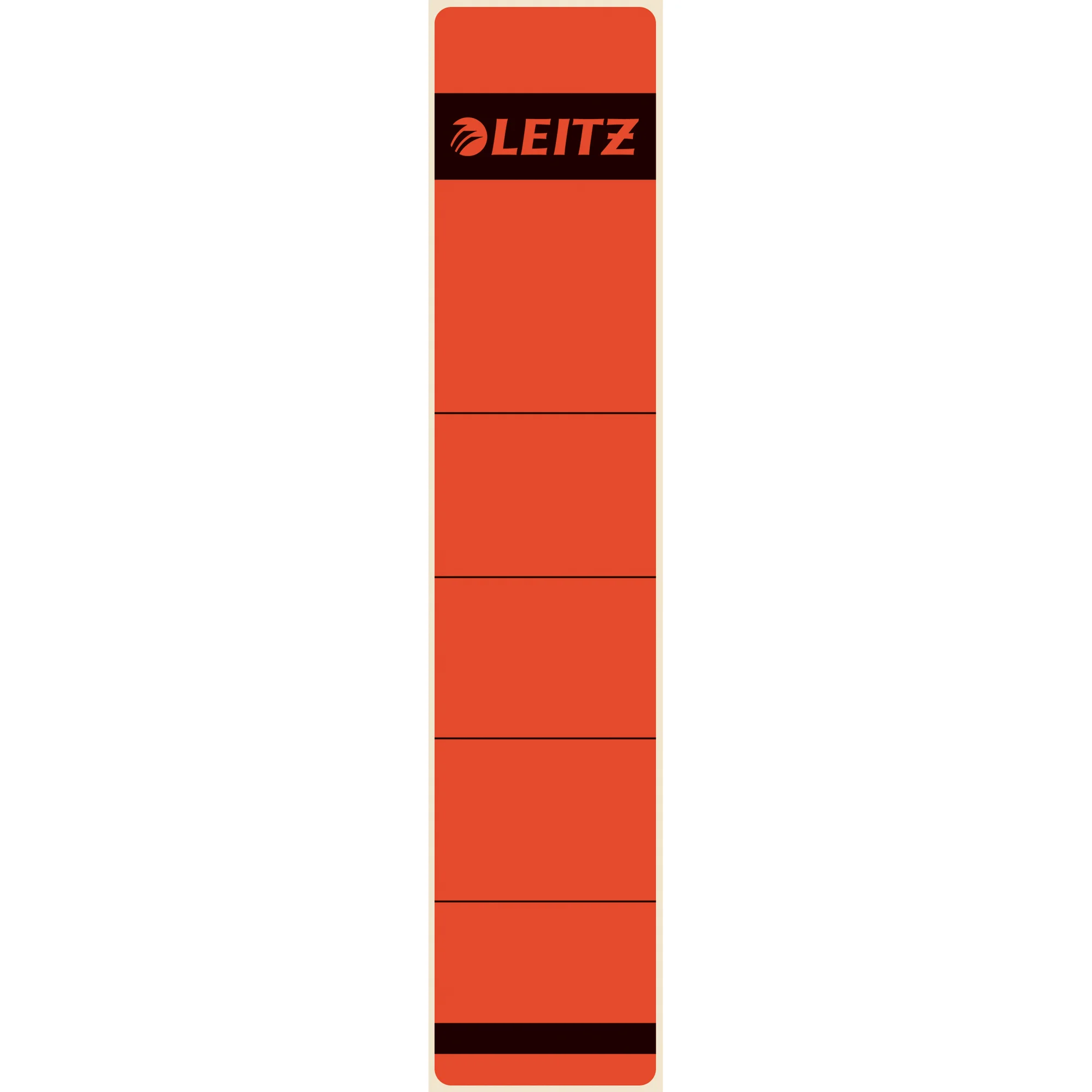LEITZ Ordnerrücken-Etikett, 39 x 192 mm, kurz, schmal, rot (EAN: 4002432302482)