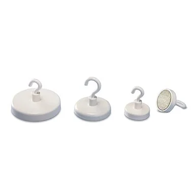 magnetoplan Hakenmagnet, weiß, Durchmesser: 25 mm (EAN: 4013695024509)