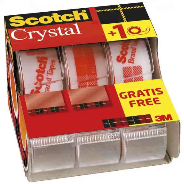Scotch Klebefilm Crystal Clear 600, inkl. Handabroller (EAN: 0051131592087)
