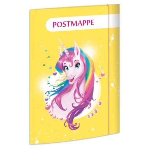 RNK Verlag Postmappe "Einhornportrait", DIN A4, Karton (EAN: 4002871463348)