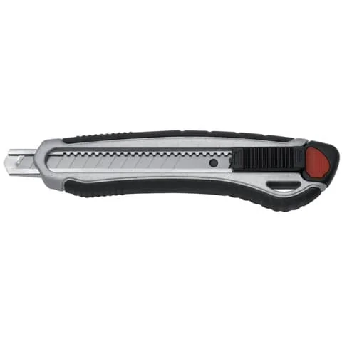 WESTCOTT Cutter "Aluminium Alloy", Softgrip, Klinge: 9 mm, grau/schwarz (EAN: 4027521512788)