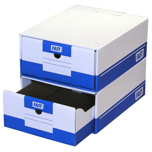 FAST Archiv-Schubladen Tirofast, Farbe: weiß / blau (EAN: 3334381050024)