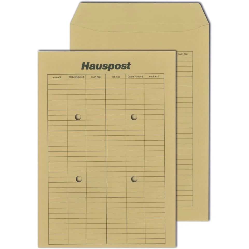 MAILmedia Hauspost-Versandtasche, braun, C4, ungummiert (EAN: 4003928881047)