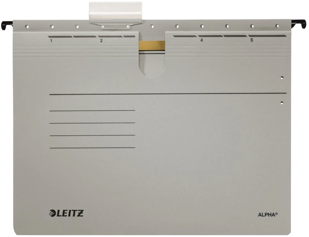 LEITZ ALPHA Hängehefter, A4, kaufmännische Heftung, grau (EAN: 4002432332052)