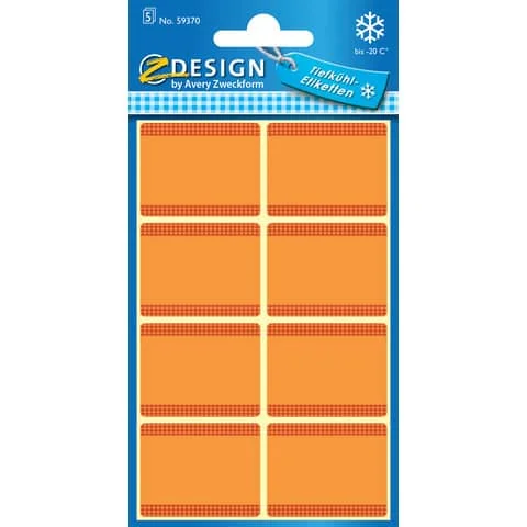 AVERY Zweckform ZDesign Tiefkühletiketten HOME, orange (EAN: 4004182593707)