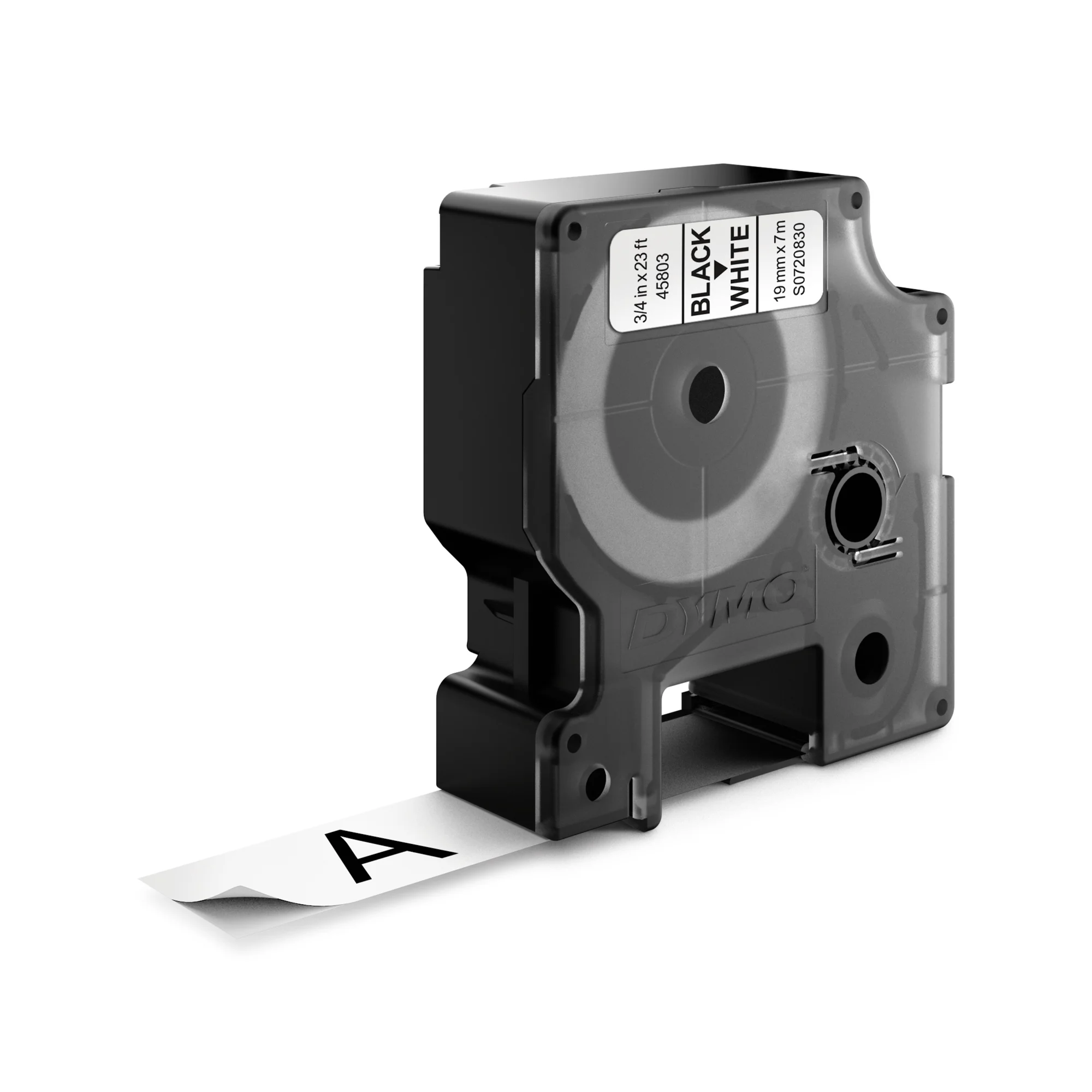DYMO D1 Schriftbandkassette schwarz/weiß, 19 mm x 7 m (EAN: 5411313452137)