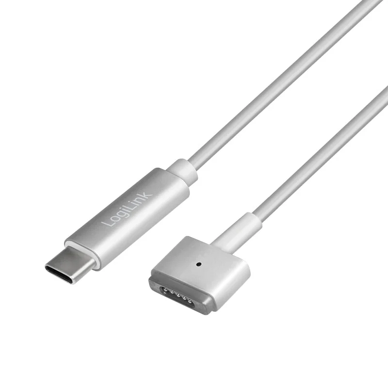 LogiLink USB-C - Apple MagSafe 2 Ladekabel, silber (EAN: 4052792057362)