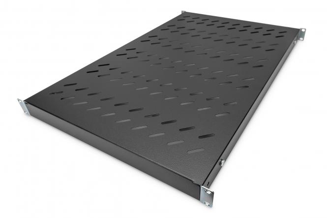 DIGITUS 19" Fachboden, 1 HE, Tiefe: 700 mm, schwarz (EAN: 4016032365013)
