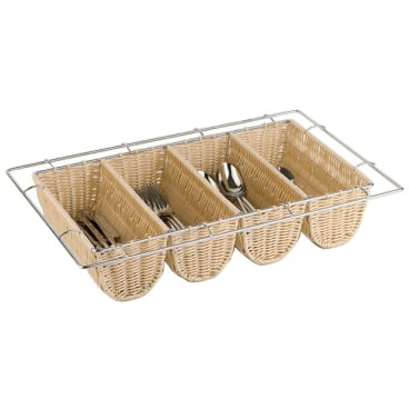 APS Besteckbehälter BUFFET GN 1/1, 4 Fächer, hellbeige (EAN: 4004133119659)