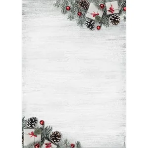sigel Weihnachts-Motiv-Papier Scandinavian Christmas, A4, grün, rot, braun (EAN: 4004360786662)