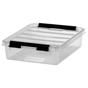 smartstore Aufbewahrungsbox CLASSIC 1 L, Clips: schwarz, transparent, schwarz (EAN: 7310543520075)