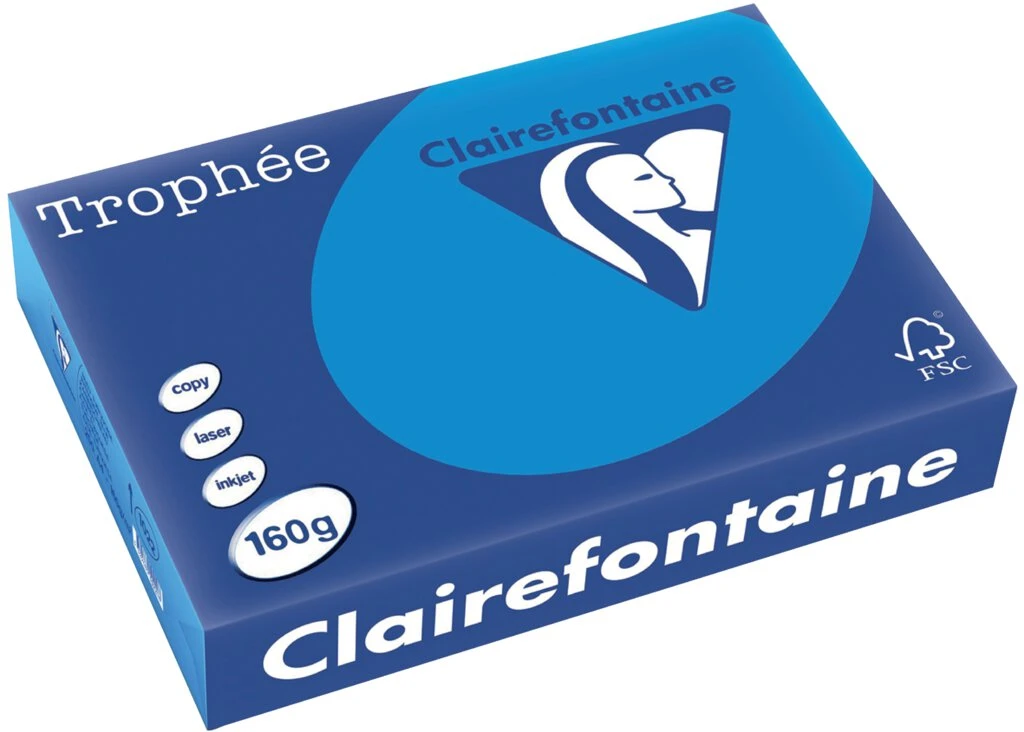 Clairefontaine Multifunktionspapier Trophée, A4, karibikblau (EAN: 3329680102208)