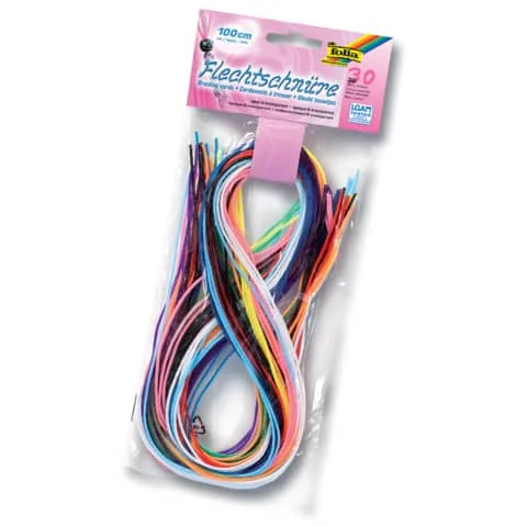folia Scoubidou Flechtschnüre BASIC MIX, 1,8 mm x 1 m (EAN: 4001868044478)