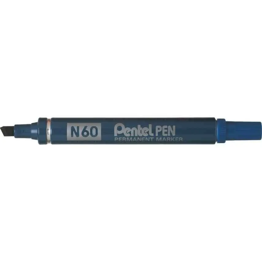 Pentel Permanent-Marker N60, blau, Keilpsitze (EAN: 3474370160027)