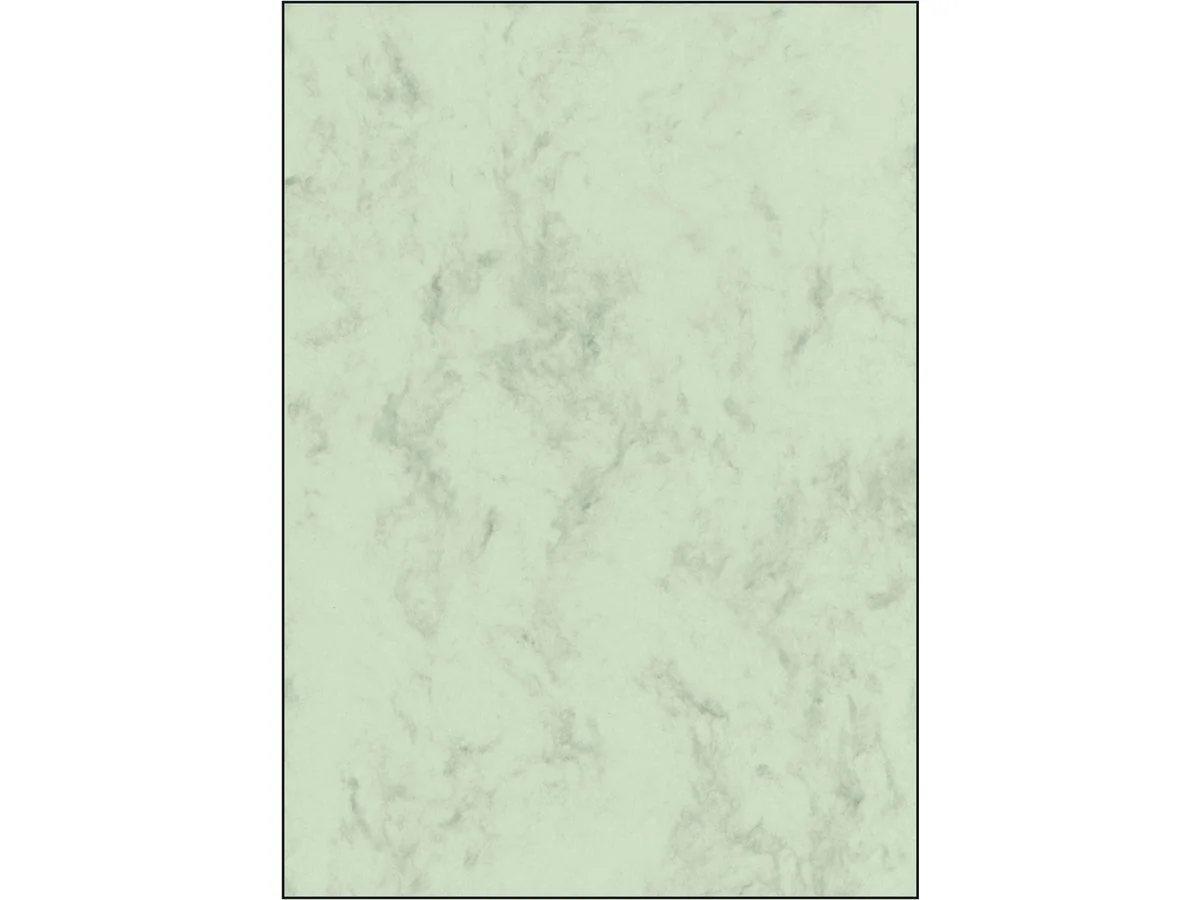 sigel Marmor-Papier, A4, 200 g/qm, Edelkarton, pastellgrün (EAN: 4004360947919)