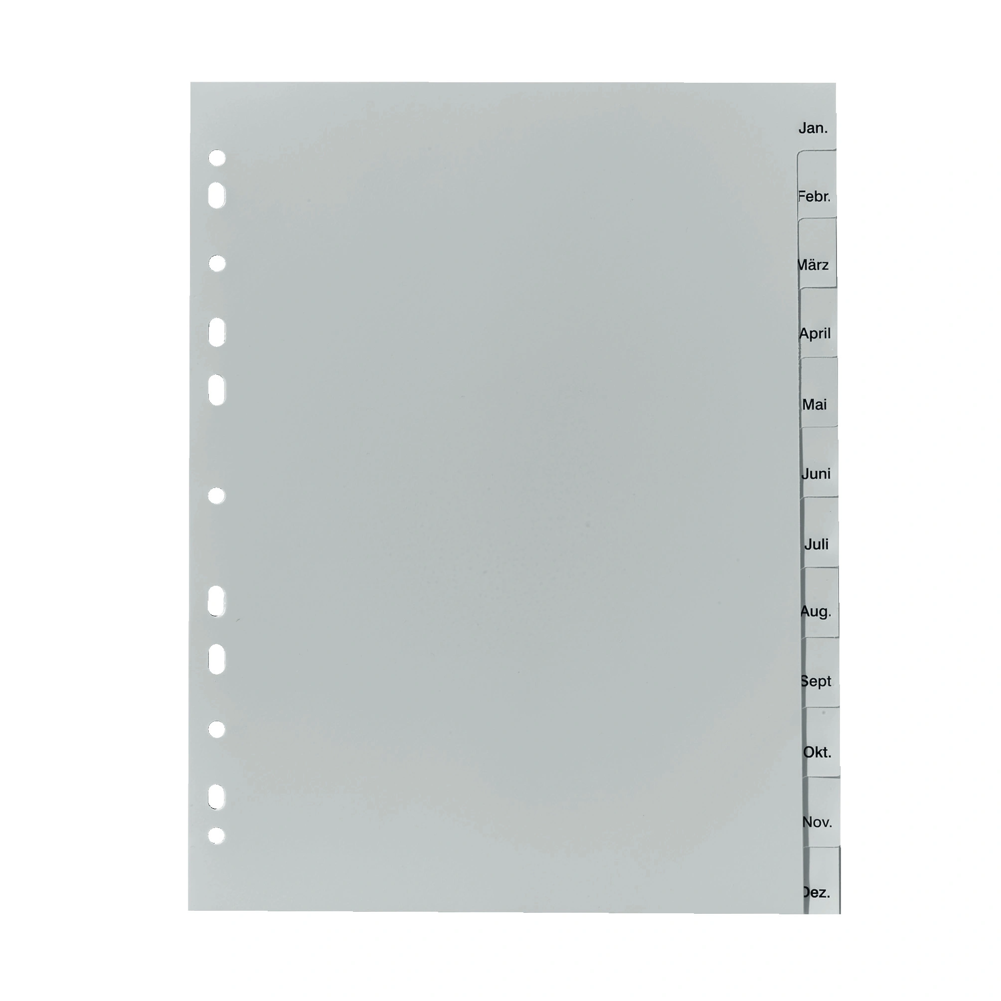 herlitz Kunststoff-Register, Monate, A4, 12-teilig (EAN: 4008110312644)