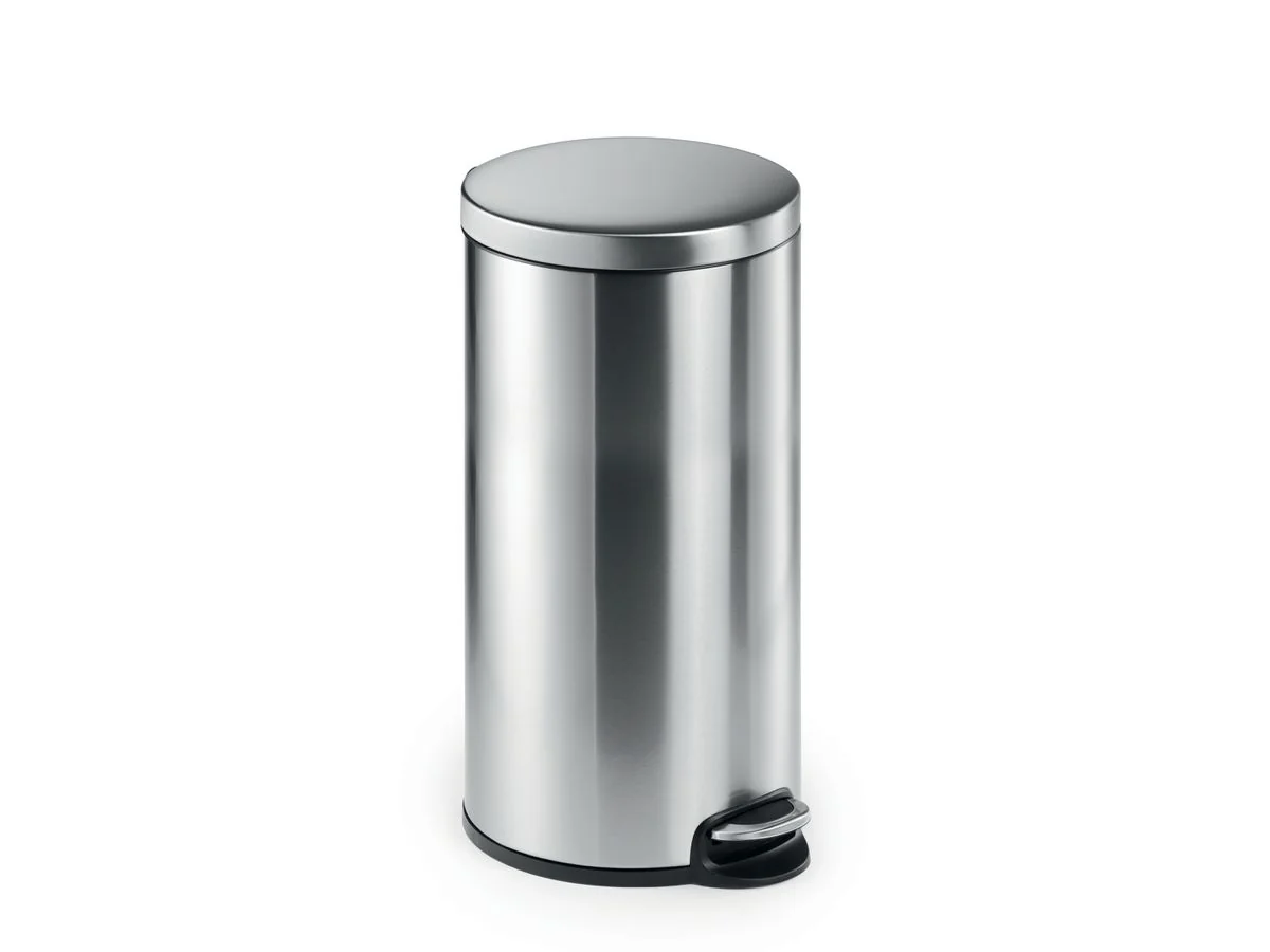 DURABLE Tret-Abfalleimer Edelstahl, rund, 30 Liter, silber (EAN: 4005546997841)