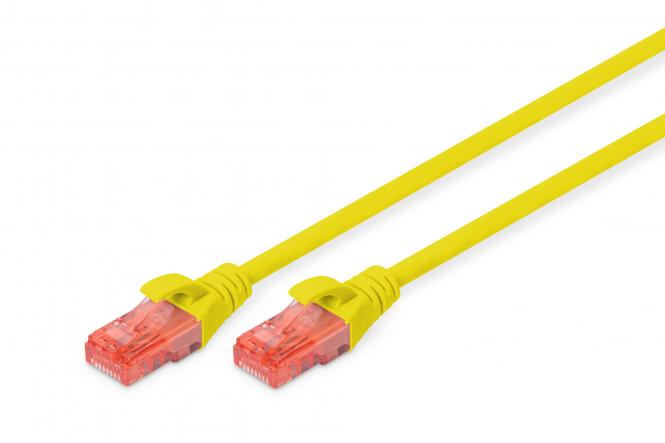 DIGITUS Patchkabel, Kat.6, U/UTP, 2,0 m, gelb (EAN: 4016032387817)
