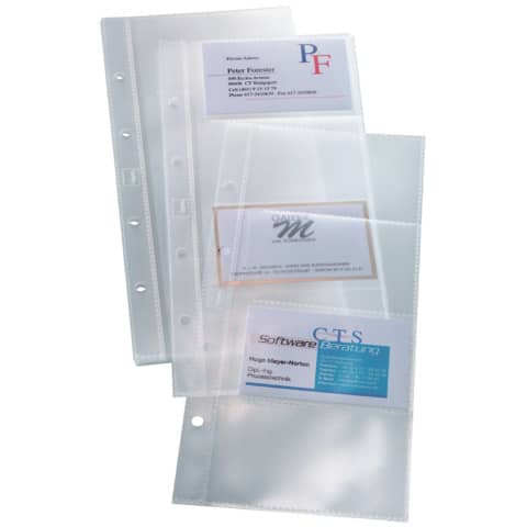 sigel Visitenkarten-Hüllen, einreihig, für 80 Karten (EAN: 4004360980350)