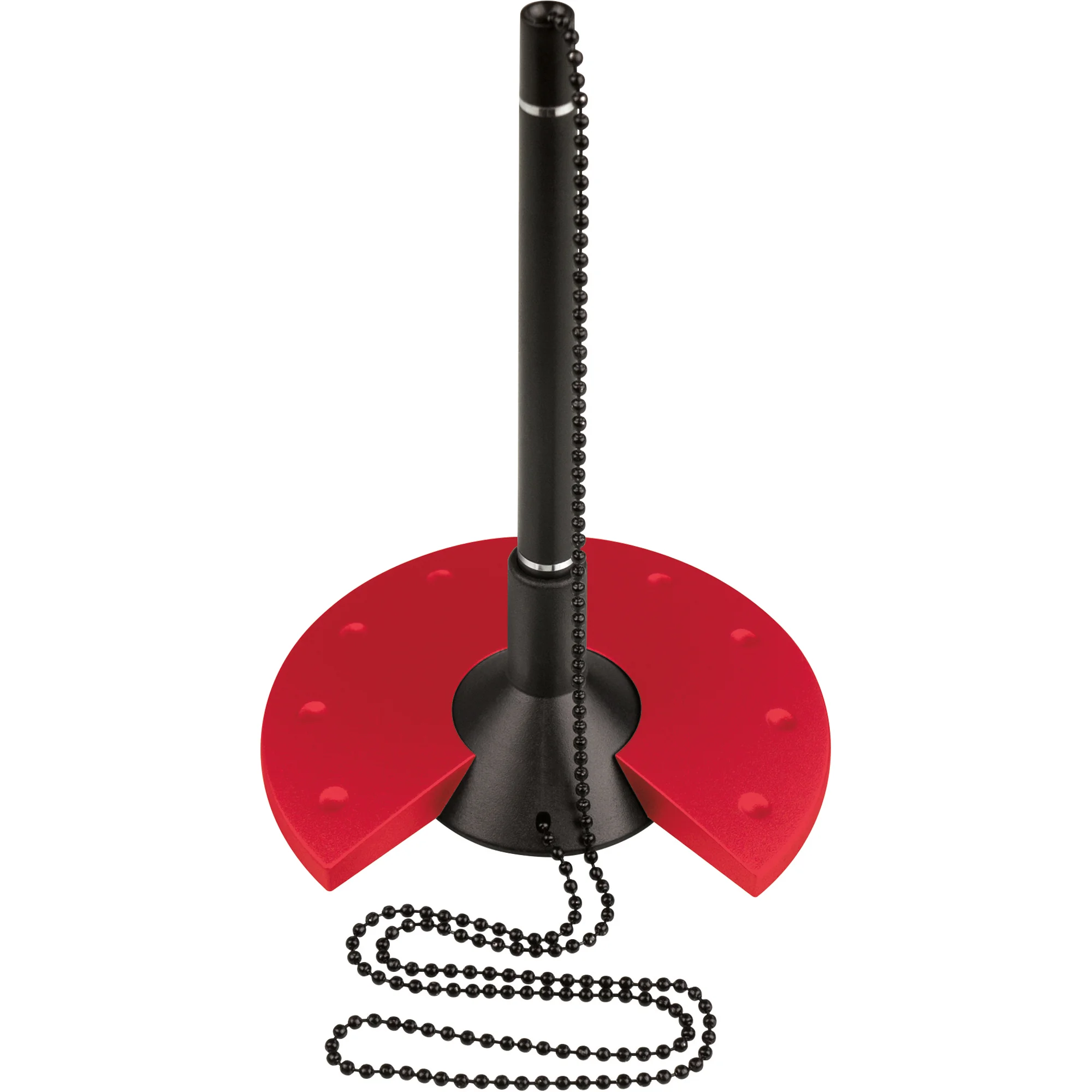 helit Kugelschreiber-Ständer "the base", schwarz/rot (EAN: 4012086041958)