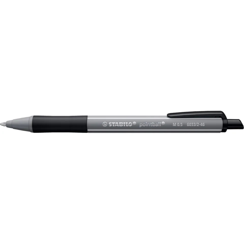 STABILO Druckkugelschreiber pointball colorful, dunkelgrau (EAN: 4006381624589)