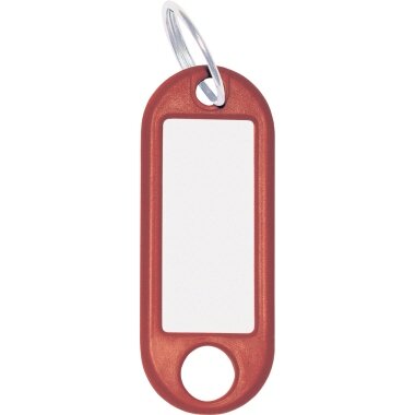 WEDO Schlüsselanhänger mit Ring, Durchmesser: 18 mm, rot (EAN: 4003801041360)