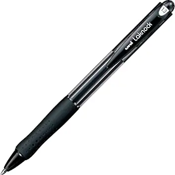uni-ball Druckkugelschreiber Laknock, schwarz, extra breit (EAN: 4902778717851)
