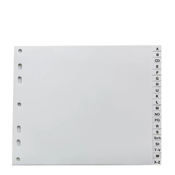 proOFFICE Kunststoff-Register, A-Z, A4, überbreit, 20-teilig (EAN: 8595033210868)