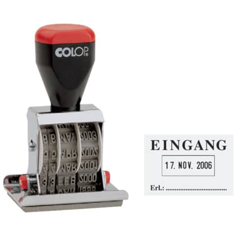 COLOP Datumstempel 04060 L1 "EINGANG", mit Textplatte (EAN: 9004362376361)