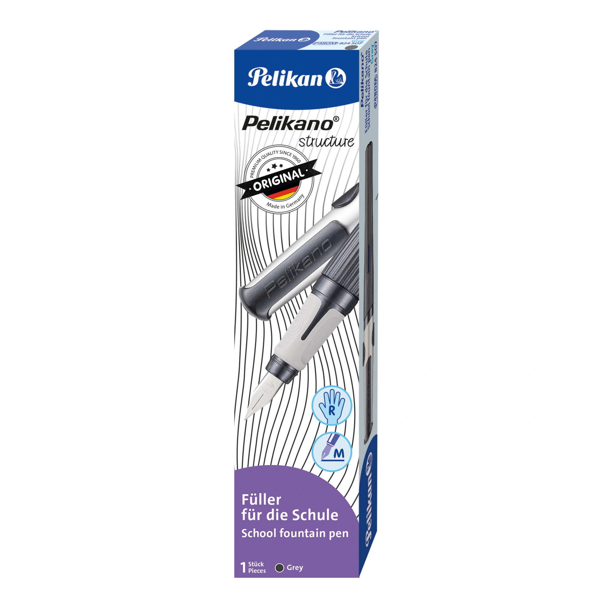 Pelikan Füllhalter Pelikano structure P480M, grau (EAN: 4012700824509)