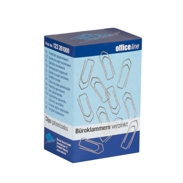 WEDO Büroklammern, glanzverzinkt, 26 mm, Großpackung (EAN: 4003801872186)