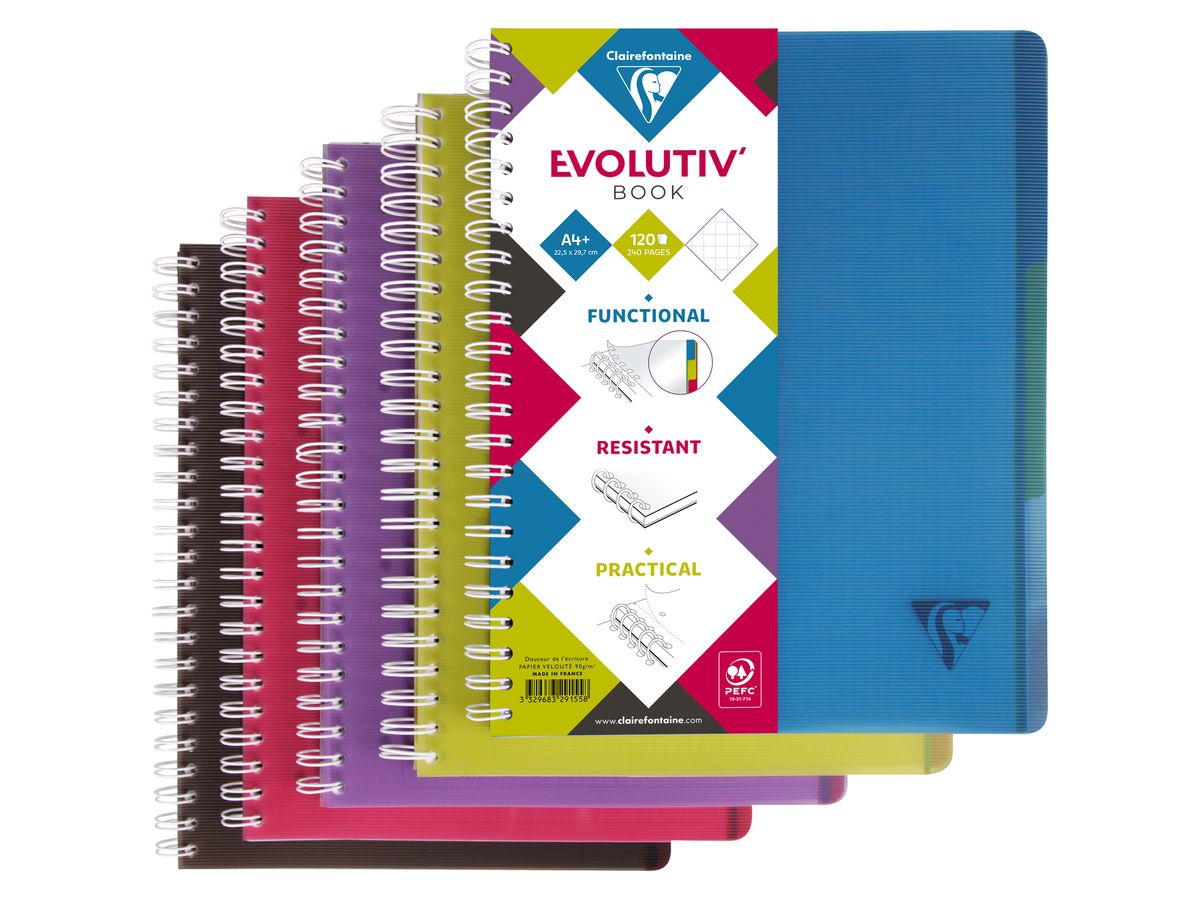 Clairefontaine Collegeblock Evolutiv'book, A4+, kariert (EAN: 3329683291558)