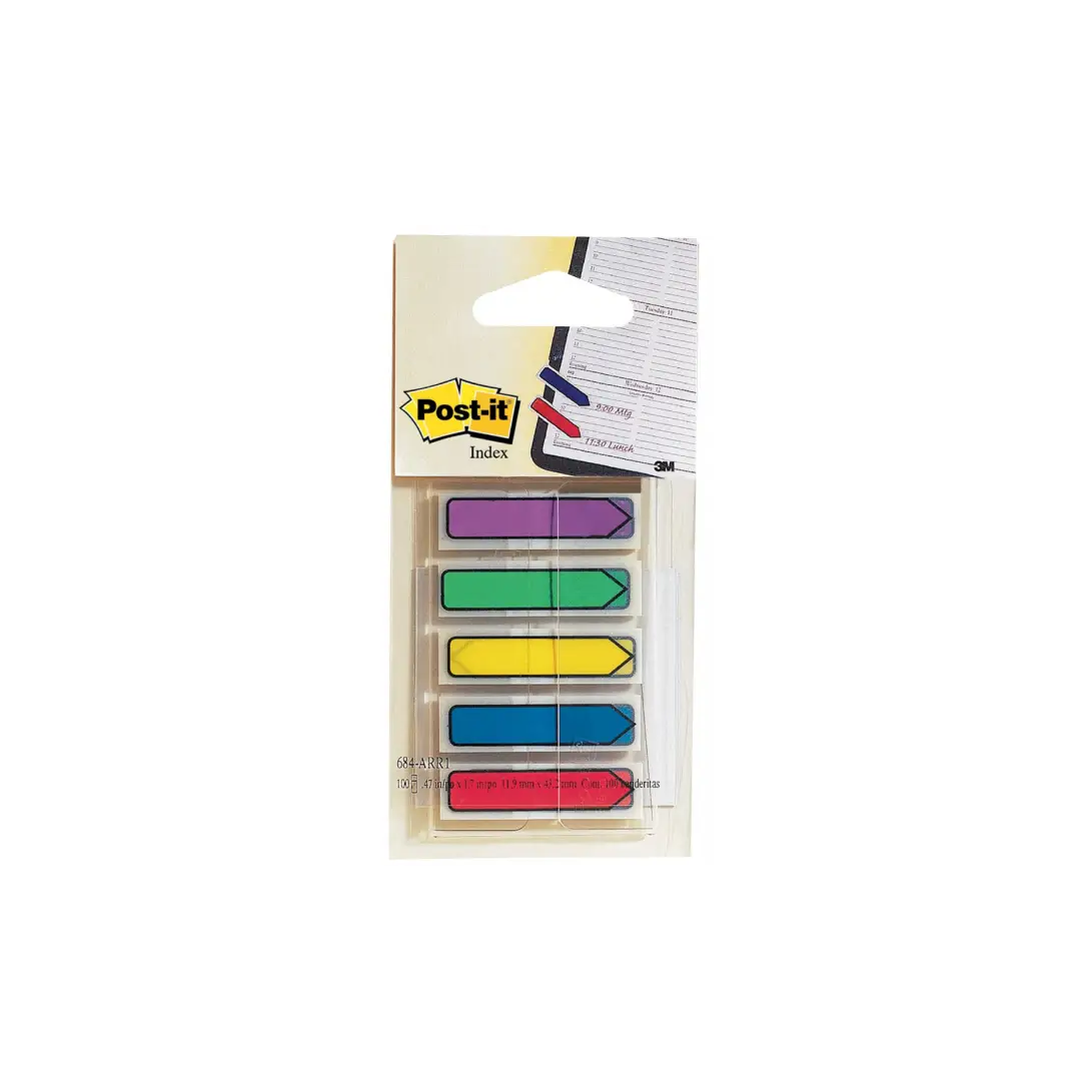 Post-it Haftmarker Index Pfeile, 11,9 x 43,2 mm, 5-farbig (EAN: 0051135810002)
