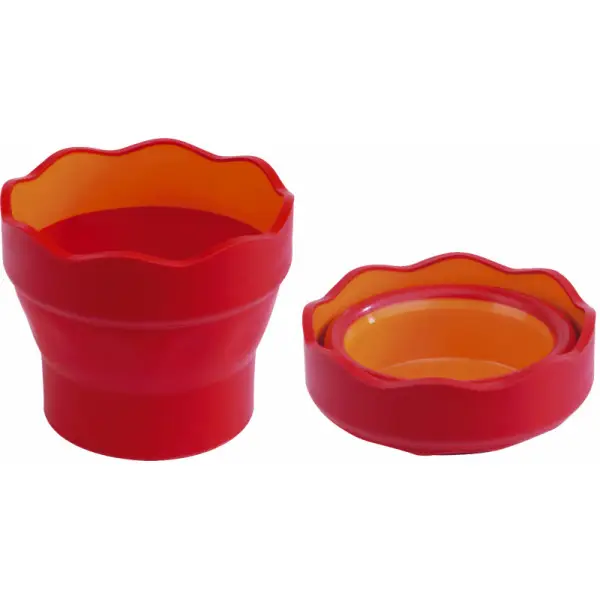 FABER-CASTELL Wasserbecher CLIC & GO, rot (EAN: 4005401815174)