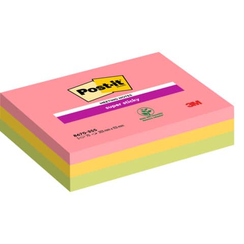 Post-it Haftnotizen super sticky Meeting Notes, 203 x 153 mm (EAN: 4054596856646)