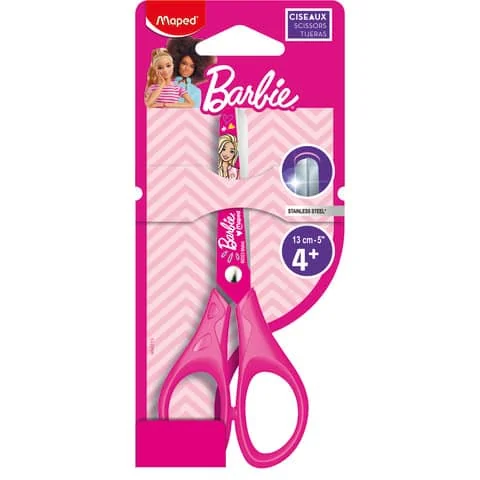 Maped Bastelschere Barbie, rund, 130 mm, pink (EAN: 3154144642132)